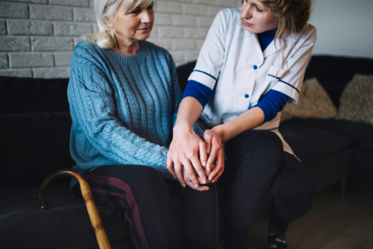 Respite Care in Lichfield, nurse with patient