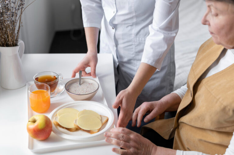 care jobs in lichfield close up woman being fed